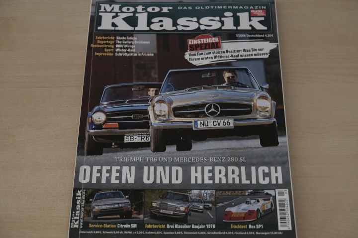 Deckblatt Motor Klassik (03/2008)